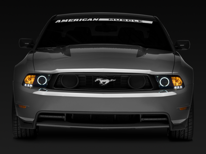Raxiom 10-12 Ford Mustang w/ Headlights CCFL Halo Projector Headlights- Black Housing (Clear Lens) 101685 101685 Photo - Close Up