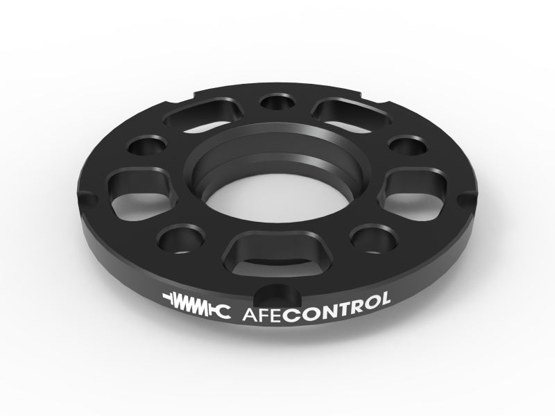 aFe CONTROL Billet Aluminum Wheel Spacers 5x112 CB66.6 12.5mm - Toyota GR Supra/BMW G-Series 610-721001-B 610-721001-B Photo - Close Up