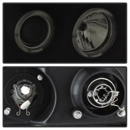 Spyder GMC Sierra 1500/2500 07-13 Projector Headlights LED Halo- LED Blk Smke PRO-YD-GS07-HL-BSM 5078506 5078506 Photo - Unmounted