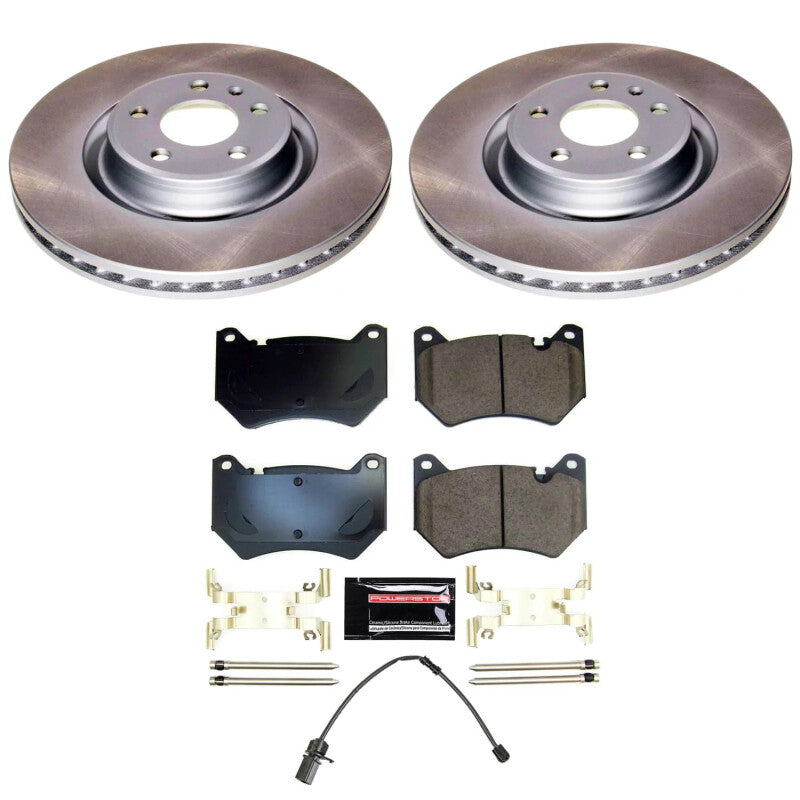 PowerStop Power Stop 18-22 Audi Q5 Front Semi-Coated Rotor Kit SC8551 SC8551 Photo - Primary