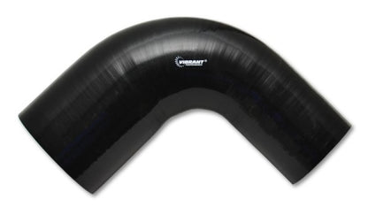 Vibrant 3in ID x 3.5in ID x 4in Long Gloss Black Silicone 90 Degree Transition Elbow 2784 2784 User 1