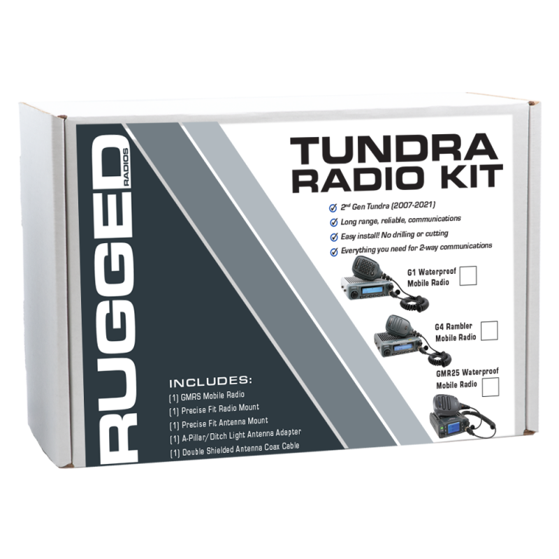Rugged Radios Toyota Tundra Two-Way GMRS Mobile Radio Kit 25 Watt - GMR25 Waterproof TK1-GMR25 TK1-GMR25 Photo - Primary