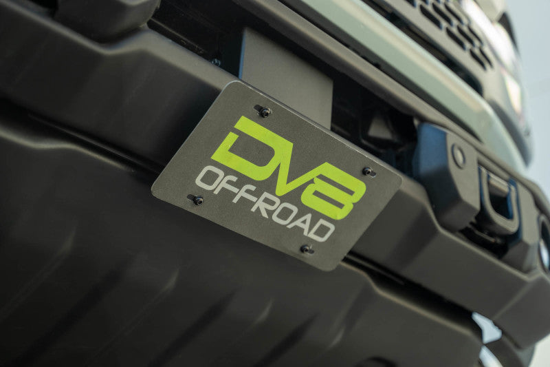 DV8 Offroad 2021 Ford Bronco Capable Bumper Slanted Front License Plate Mount LPBR-05 LPBR-05 Photo - Unmounted