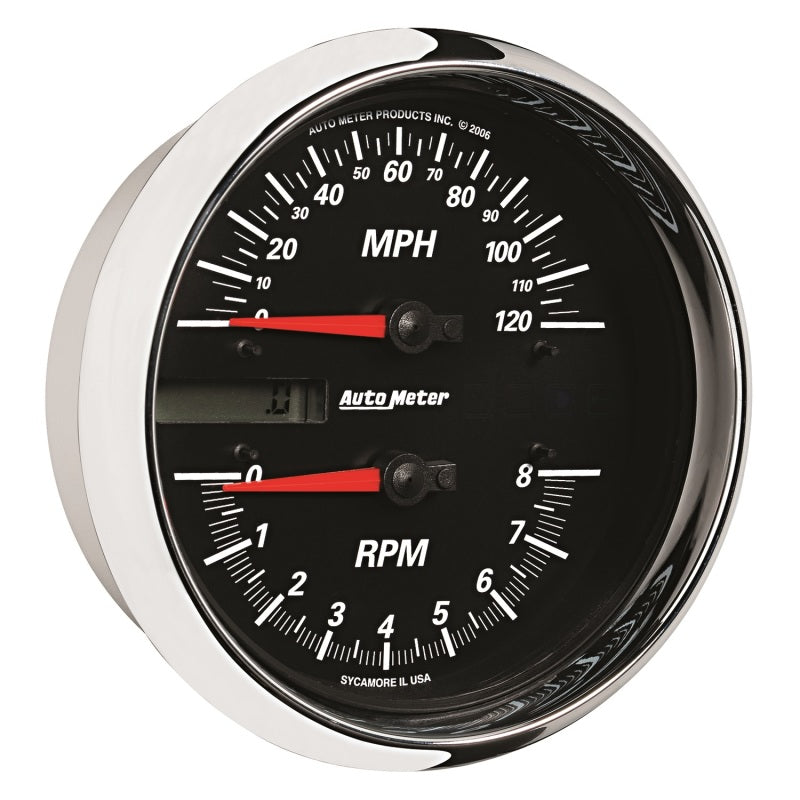 Autometer Pro-Cycle Gauge Tach/Speedo 4 1/2in 8K Rpm/120 Mph Black 19466 19466 User 1