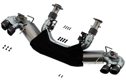 Borla 2020 Chevrolet Corvette C8 6.2L ATAK 3in Exhaust System Dual Round Angle Cut Carbon Fiber Tips 140839CF 140839CF Photo - Primary
