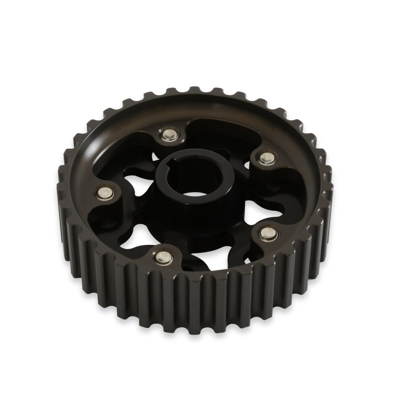 AEM Electronics Tru-Time Cam Gear Black 5-Bolt Honda B Series 23-802BK Photo - out of package