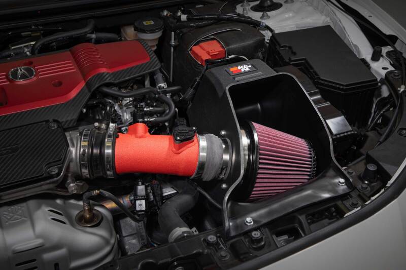 K&N Engineering K&N 2023+ Honda Civic Type R / 2024+ Acura Integra Type S Performance Air Intake System 69-1511TWR 69-1511TWR Photo - Mounted