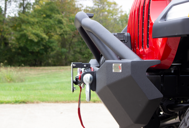 Fishbone Offroad 2018+ Jeep Wrangler JL - Black Aluminum Hawse Fairlead License Plate Mount FB21098 FB21098 Photo - lifestyle view