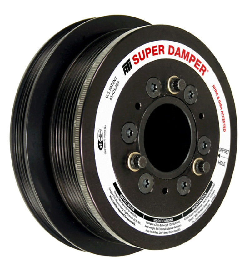 ATI Damper - 6.78in - Alum - 6/4 Grv - 10 Per UD - LS3 Camaro - 10-15 - Gen 3 Vortec Truck - LS ATI918629 ATI918629 Photo - Primary