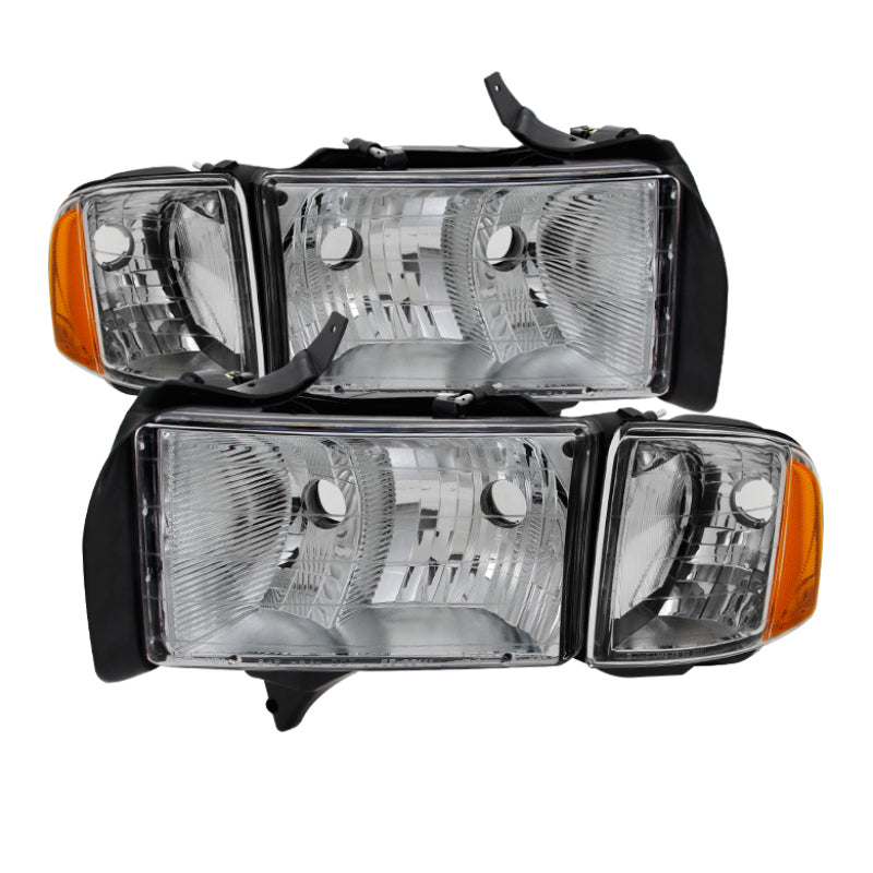 SPYDER Xtune Dodge Ram Sport Model Only 1999-2002 OEM Headlights Chrome HD-JH-DR99-SP-C 9032165 9032165 Photo - Primary
