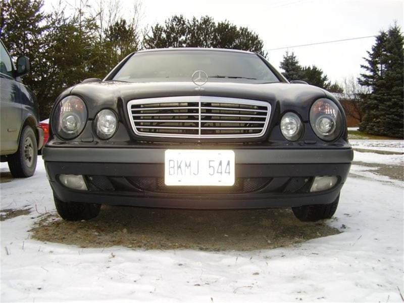 Spyder Mercedes Benz CLK 98-02 Projector Headlights Halogen Model- LED Halo Blk PRO-YD-MBCLK98-HL-BK 5011176 5011176 Photo - Mounted