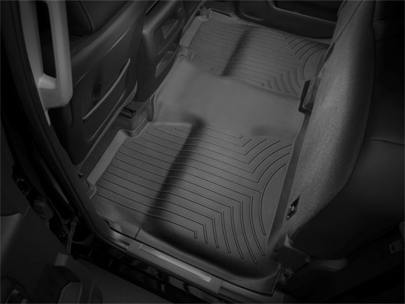 WeatherTech 14+ Chevrolet Silverado Rear FloorLiner - Black 445422 Photo - Primary