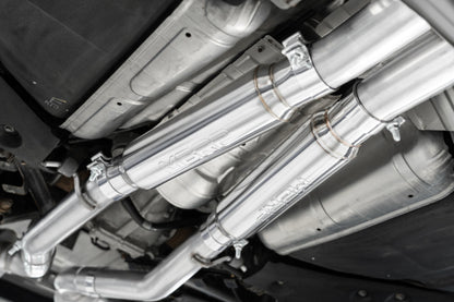 MBRP 16-22 Infiniti Q50 3.0L RWD/AWD 3in Cat-Back Dual Split Rear Street Version T304 S4405304 S4405304 Photo - Close Up