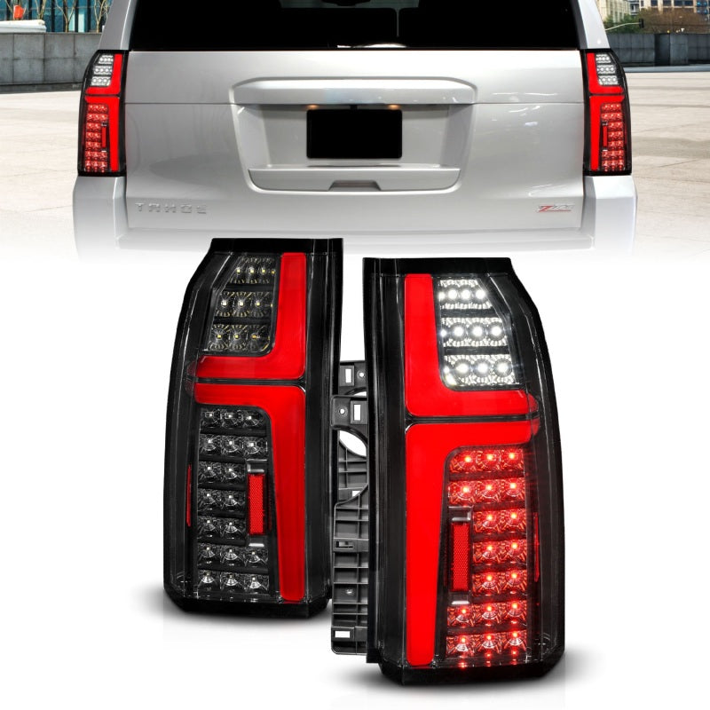 ANZO 15-20 Chevrolet Tahoe Sequential LED Tube Taillights Black 311467 311467 Photo - Primary