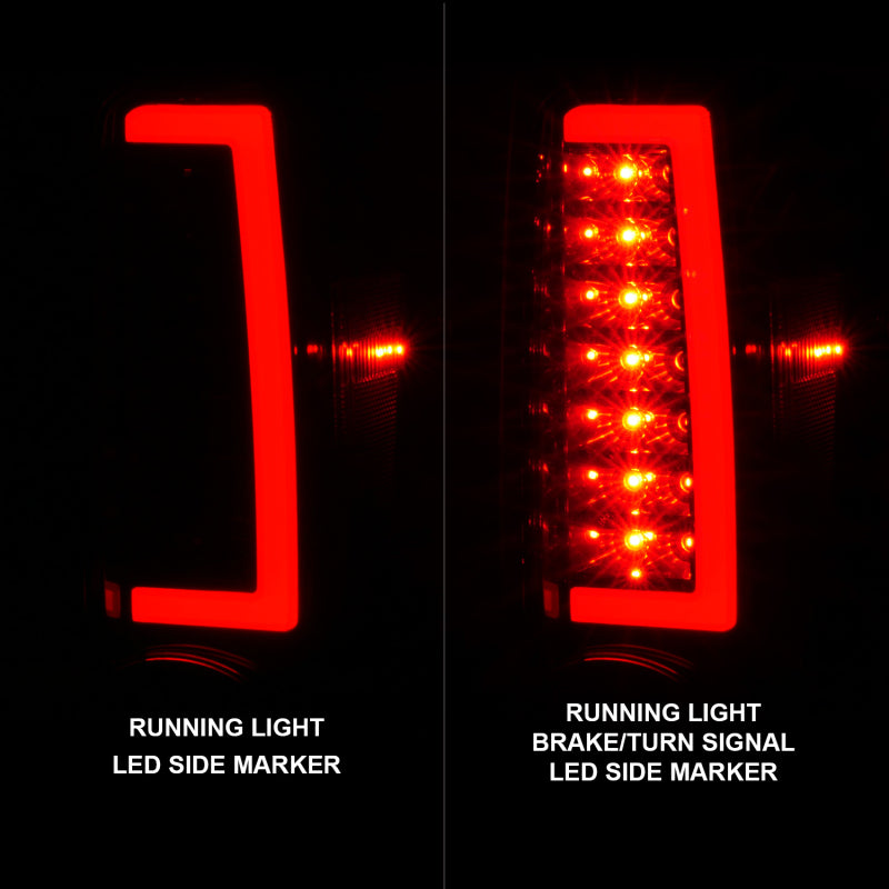 ANZO 2004-2012 Chevrolet Colorado/ GMC Canyon LED Tail Lights w/ Light Bar Black Housing 311382 311382 User 5