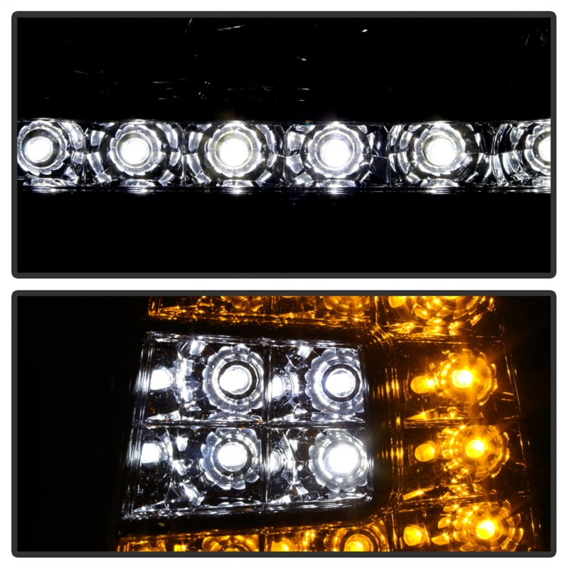 SPYDER Xtune Ford F150 97-03 Crystal Headlights w/ Clear LED Corners Smoke HD-ON-FF15097-LED-SET-SM 5014801 5014801 Photo - Unmounted