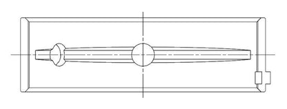 ACL 2015+ Dodge 6.2L V8 Standard Size Race Series Main Bearing Set 5M2221H-STD 5M2221H-STD Technical Drawing