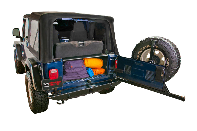 Tuffy Products Tuffy Tj Tailgate Security Enclosure- 01Blk 9706 Tj Wg 296-01 296-01 Photo - Mounted