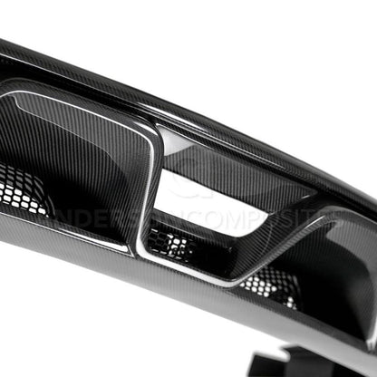 Anderson Composites 15-16 Ford Mustang R-Style Carbon Fiber Rear Valance (for Quad Tip Exhaust) AC-RL15FDMU-GR AC-RL15FDMU-GR User 3
