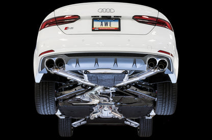 AWE Tuning Audi B9 S5 Sportback Track Edition Exhaust - Non-Resonated (Black 102mm Tips) 3010-43062 3010-43062 Photo - Mounted