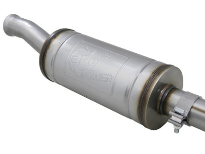 aFe Cat-Back Exhaust w/ Black Tips, Rebel Series 2.5in 409 Stainless Steel 49-48066-B Photo - Unmounted