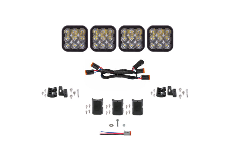 Diode Dynamics SS5 Sport Universal CrossLink 4-Pod Lightbar - White Driving DD7206 DD7206 Photo - Primary