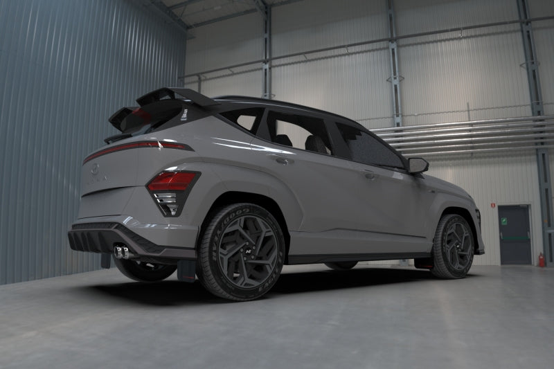 Rally Armor 2024 Hyundai Kona N Line Black UR Mud Flap - Red Logo MF103-UR-BLK-RD MF103-UR-BLK-RD User 2