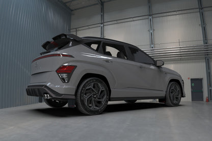 Rally Armor 2024 Hyundai Kona N Line Black UR Mud Flap - Red Logo MF103-UR-BLK-RD MF103-UR-BLK-RD User 2