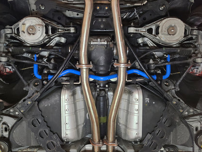 aFe 09-20 Nissan 370Z V6-3.7L Front and Rear Control Sway Bar Set - Blue 440-712001-L 440-712001-L Photo - Mounted