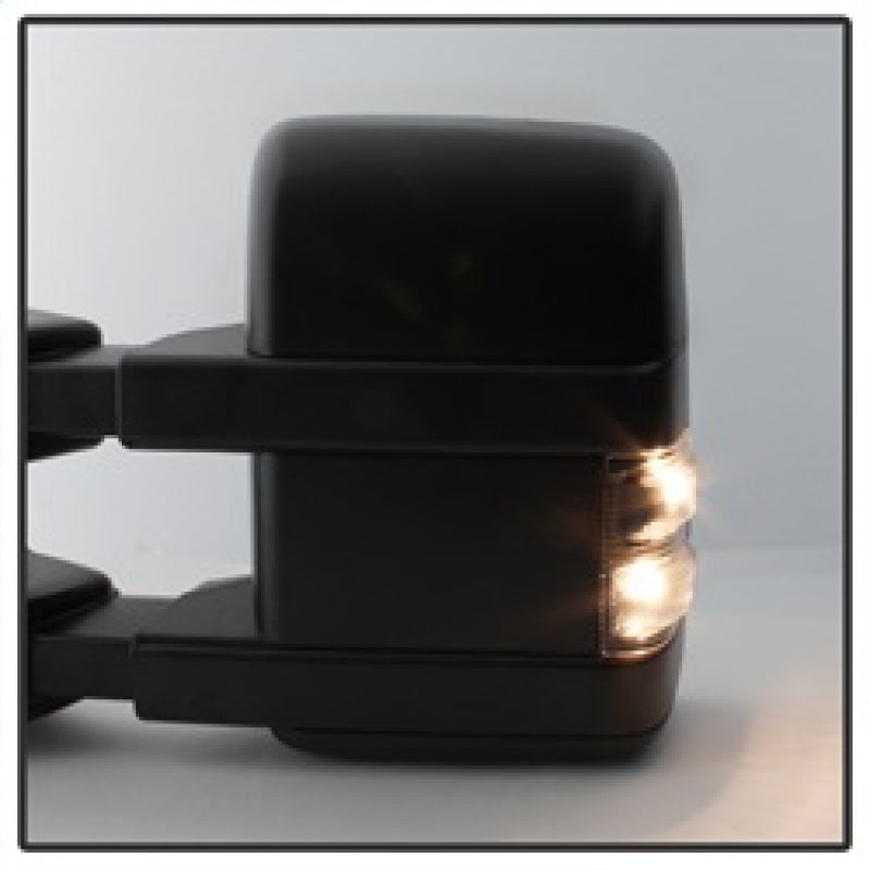 SPYDER xTune Ford SuperDuty 08-15 Extendable Heated Mirrors w/ LED Signal Smoke MIR-FDSD08S-PW-SM-SET 9935831 9935831 Photo - Unmounted