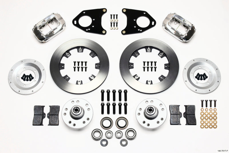 Wilwood Forged Dynalite Front Kit 12.19in Polished 71-80 Pinto/Mustang II Disc & Drum 140-7017-P 140-7017-P Photo - Primary