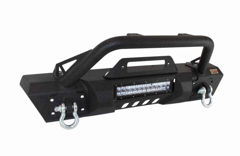 Fishbone Offroad 07-18 Jeep Wrangler JK Frnt Stubby Winch Bumper W/Tube Guard - Blk Txtrd Pwdrcoated FB22004 FB22004 Photo - out of package