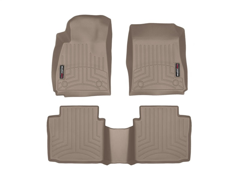 WeatherTech WT FloorLiner - Front - Tan Floor Mats Floor Mats - Rubber main image