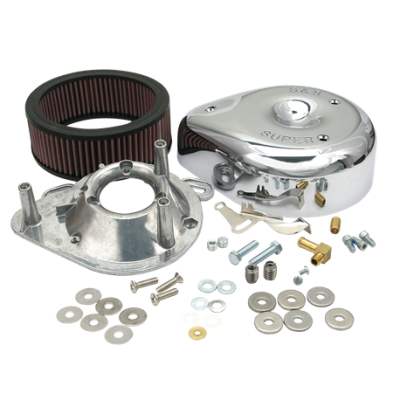 S&S Cycle 84-92 BT/86-90 Sportster Models Teardrop Chrome Air Cleaner Cover for S&S Super E/G Carb 17-0399 17-0399 User 1