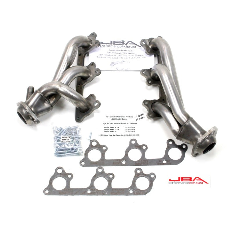 JBA 97-11 Ford Ranger 4.0L OHC w/Driver Side EGR 1-1/2in Primary Raw 409SS Cat4Ward Header 1674S-1 1674S-1 Photo - Primary