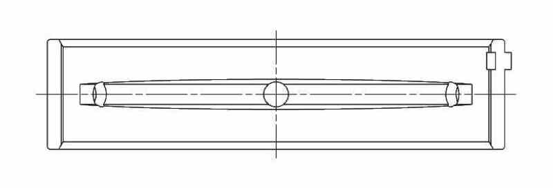 ACL Subaru FA20 Standard Size Main Bearing Set w/ +.002in OD 5M8312HO/S2-STD 5M8312HO/S2-STD Technical Drawing