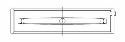 ACL Subaru FA20 Standard Size Main Bearing Set w/ +.002in OD 5M8312HO/S2-STD 5M8312HO/S2-STD Technical Drawing