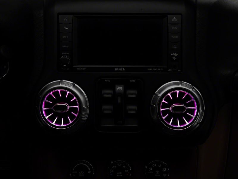 Raxiom 11-18 Jeep Wrangler JK LED Ambient Vent Lighting Kit J139322 J139322 Photo - Close Up