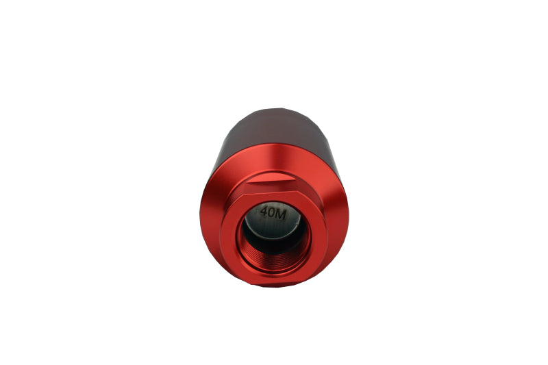 Aeromotive 40 Micron, ORB-10 Red Fuel Filter 12335 Photo - Mounted