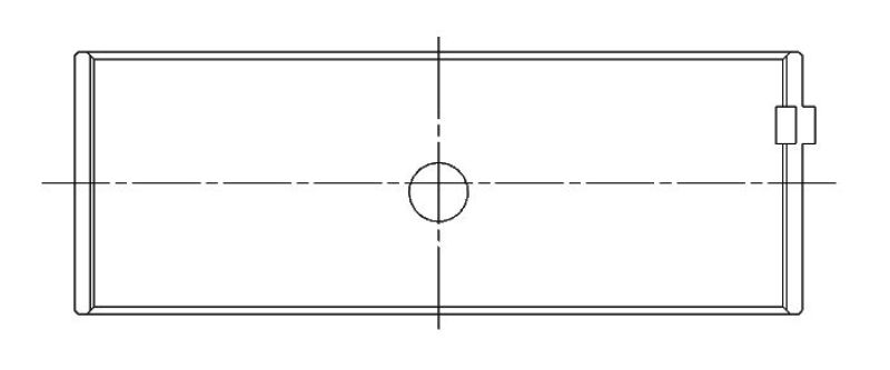 ACL Chev. V8 396-402-427-454 Narrowed Race Series with Dowel Engine Connecting Rod Bearing Set 8B743HXND-STD 8B743HXND-STD Technical Drawing