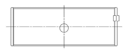 ACL Chev. V8 396-402-427-454 Race Series Narrowed with Dowel Engine Connecting Rod Bearing Set 8B743HND-STD 8B743HND-STD Technical Drawing