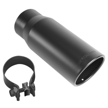 Magnaflow Tip Stainless Black Coated Single Wall Round Single Outlet 5in Dia 4in Inlet 13in L 35238 35238 Photo - Primary