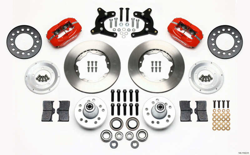 Wilwood Forged Dynalite Front Kit 11.00in Red 62-72 CDP A Body - 9in Drum 140-11022-R 140-11022-R Photo - Primary