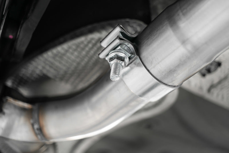 MBRP 19-21 VW Jetta GLI T304 SS 3in Cat-Back Dual Split Rear Exit Exhaust - Carbon Fiber Tips S46083CF S46083CF Photo - out of package