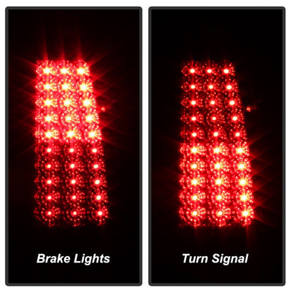 SPYDER Xtune Chevy Silverado 1500/2500/3500 99-02 LED Tail Lights Red Smoke ALT-ON-CS99-LED-RS 5011763 5011763 Photo - Unmounted