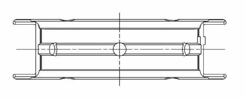 ACL Race Series Main Bearings Subaru 4 EJ20/EJ22/EJ25 Size: 0.25 5M8309H-.25 Technical Drawing