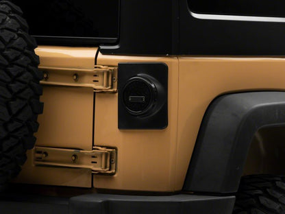 Raxiom 07-18 Jeep Wrangler JK Axial Series Halo LED Tail Lights- Blk Housing (Clear Lens) J164240 J164240 Photo - Close Up