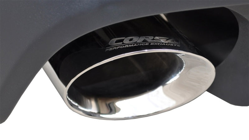Corsa Performance 11-12 Ford Mustang Shelby GT500 5.4L V8 Polished Sport Axle-Back 14320 Photo - Mounted