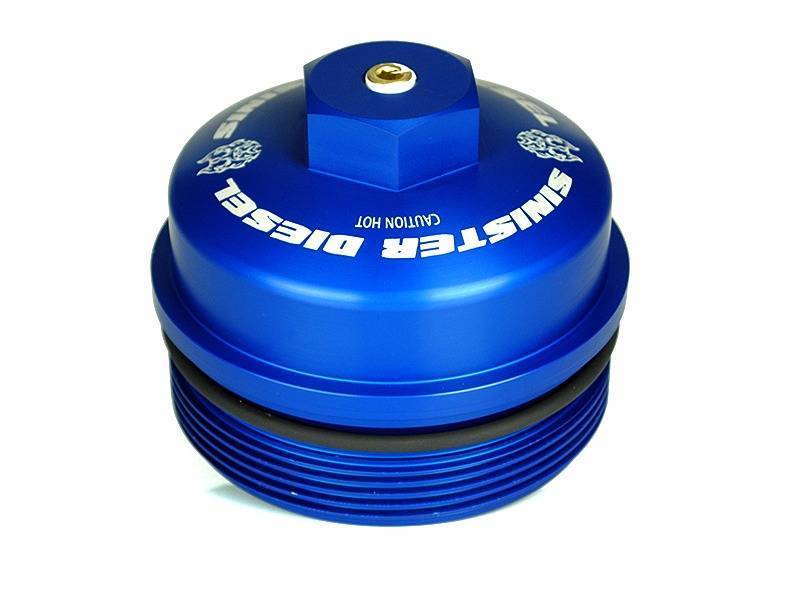 Sinister Diesel 03-10 Ford Powerstroke 6.0L/6.4L Oil Filter Cap SD-OFC-FORD-03 SD-OFC-FORD-03 Photo - Primary