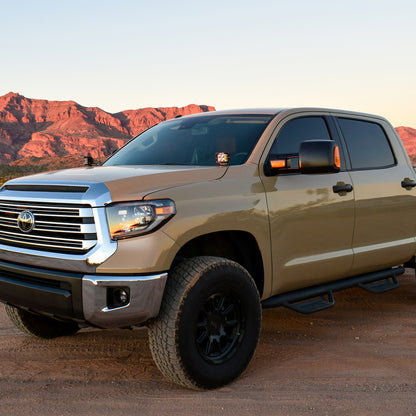 Rigid Industries 2014-2022 Toyota Tundra A-Pillar Light Kit (Includes D-SS Flood) 46705 46705 Photo - Mounted